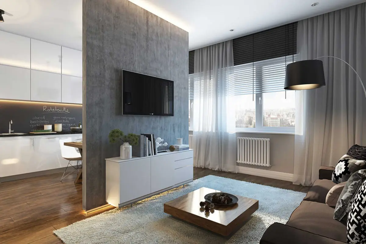 What is a "smart-apartment" or "in tight quarters, but no offense"?
