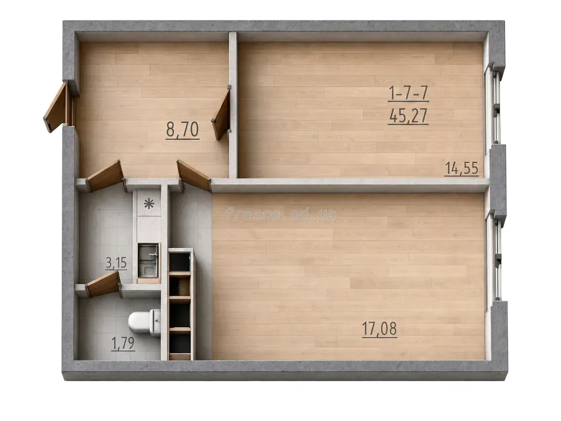 Office · 47.13 m² · Kadorr City