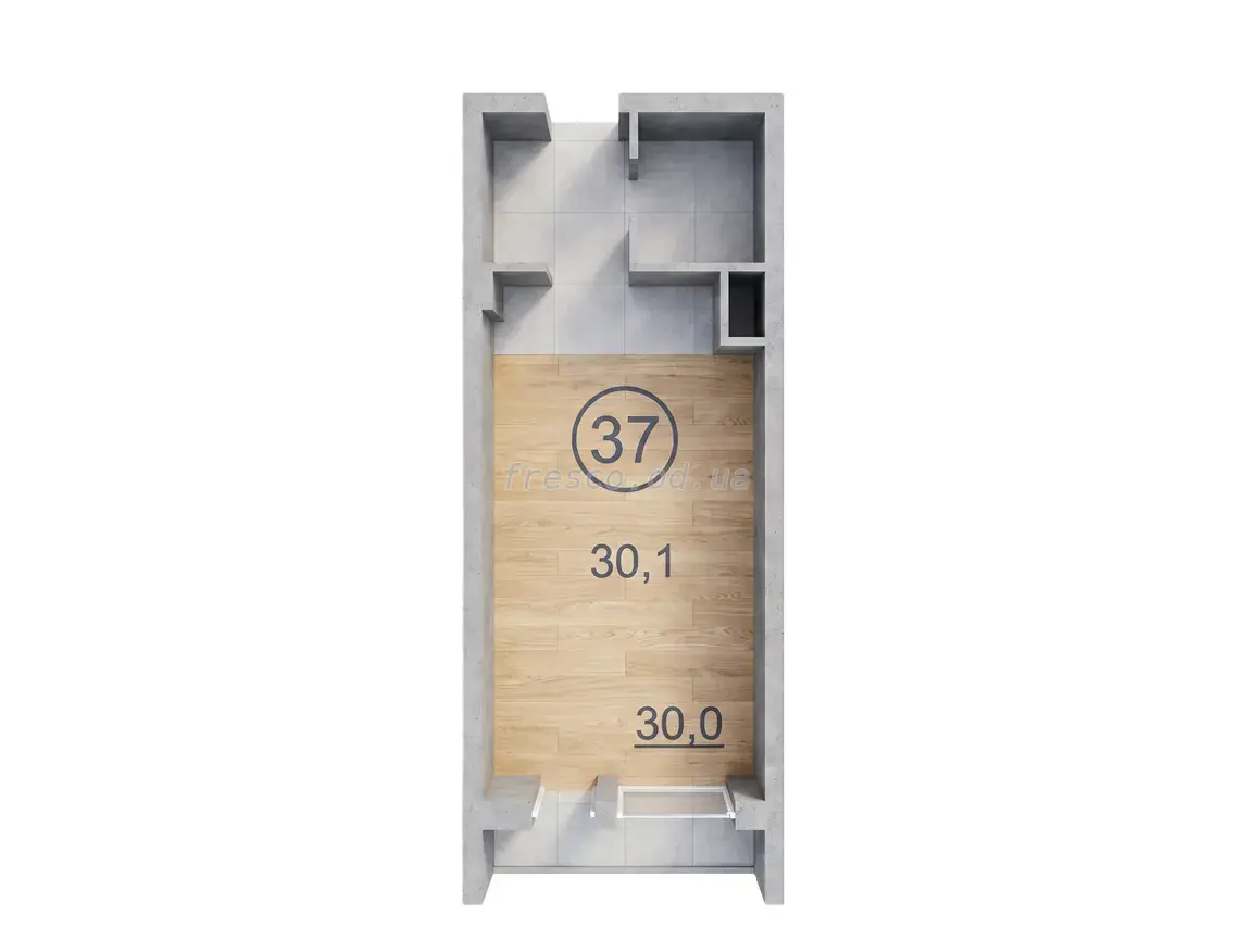 Studio apartment · 30.1 m² · Salve House