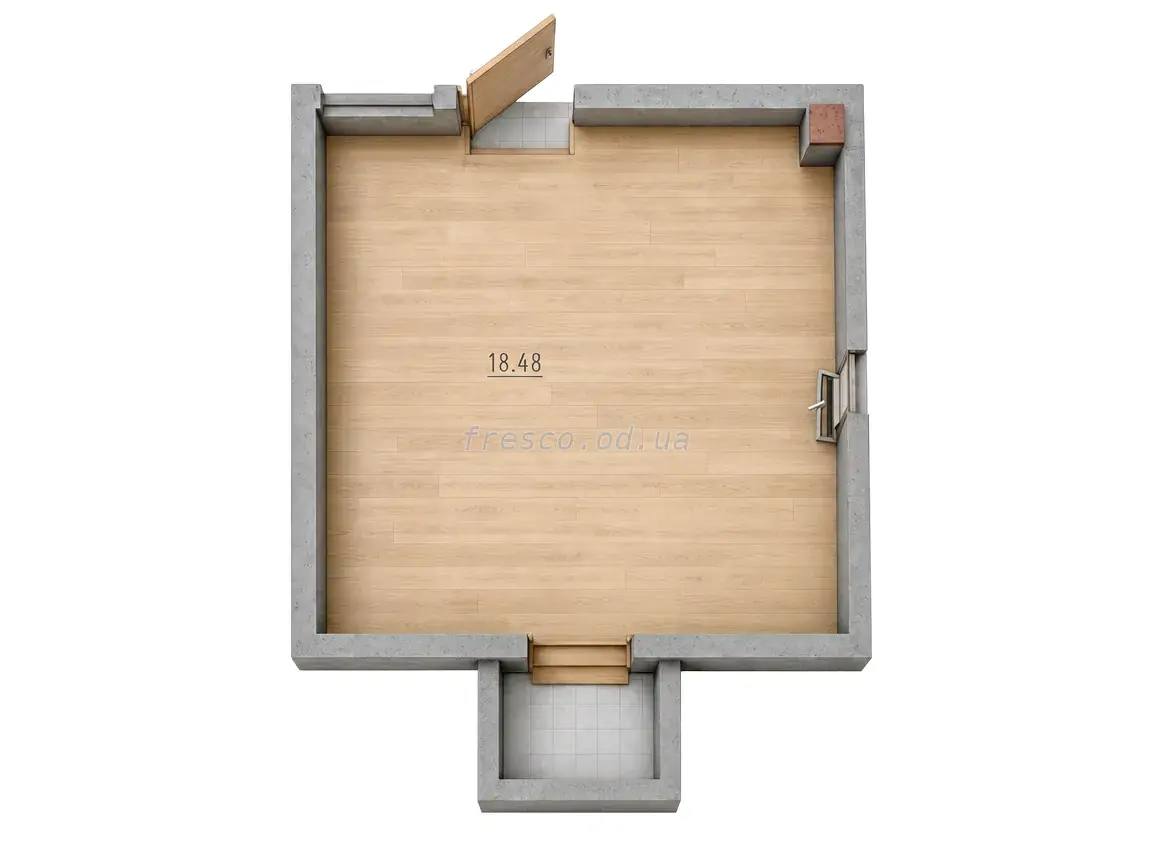 Studio · 19.0 m² · on Stepova
