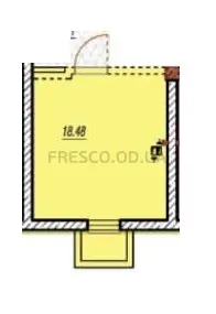 Studio · 19.0 m² · on Stepova